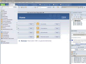 Image:Il terminal dentro il client Notes